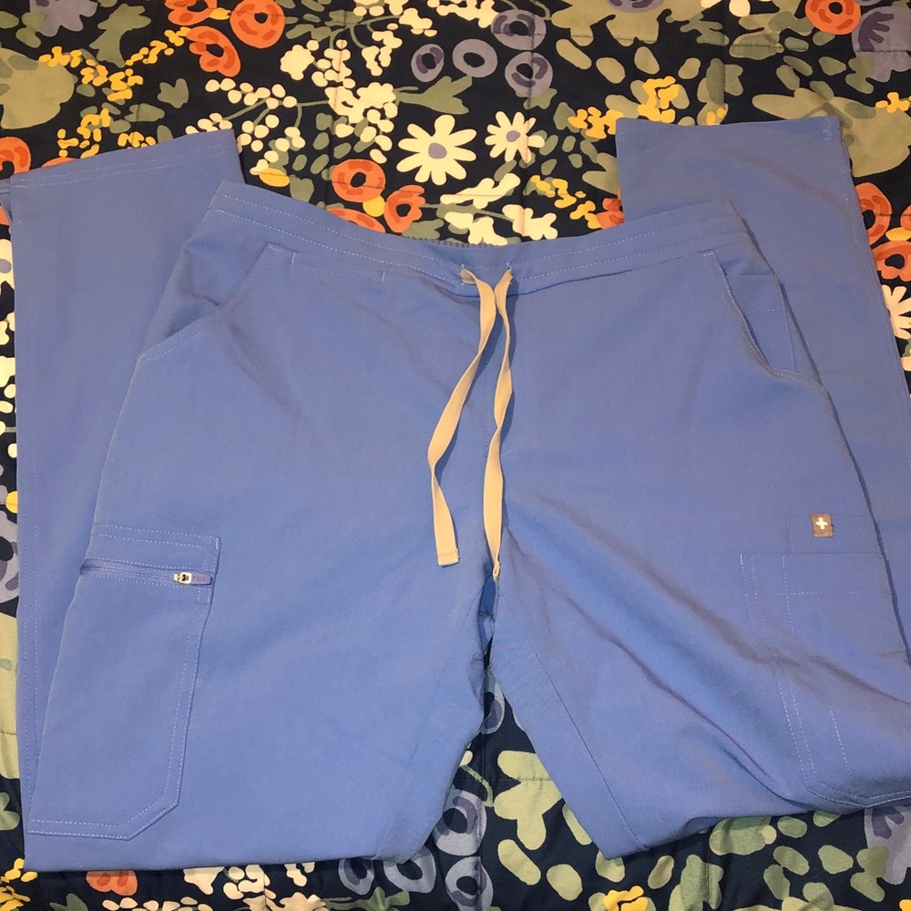 Womens Figs Pants in Ceil Blue
